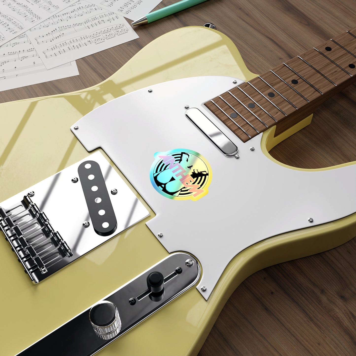 "Cue The Pulse" Holographic Die-cut Sticker