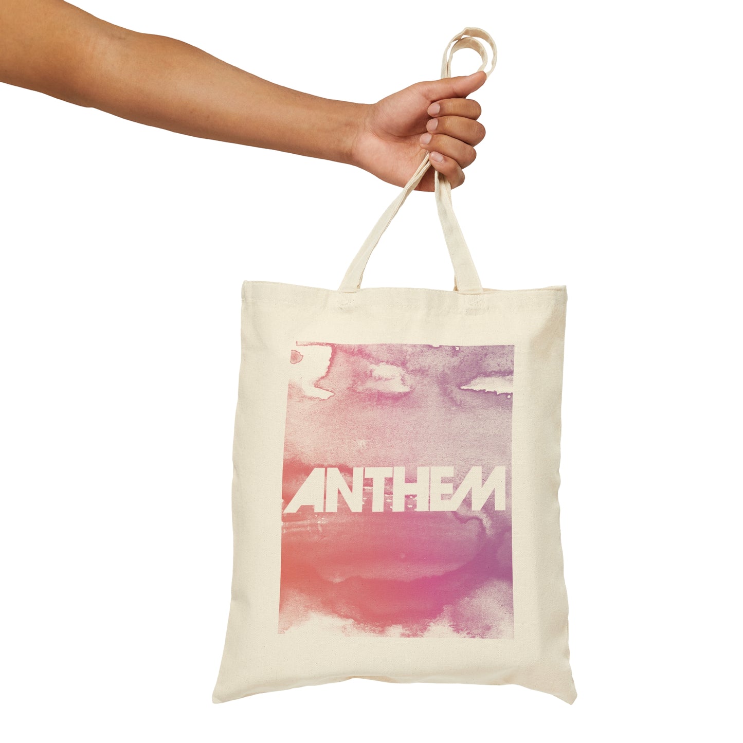 Watercolor Cotton Canvas Tote Bag