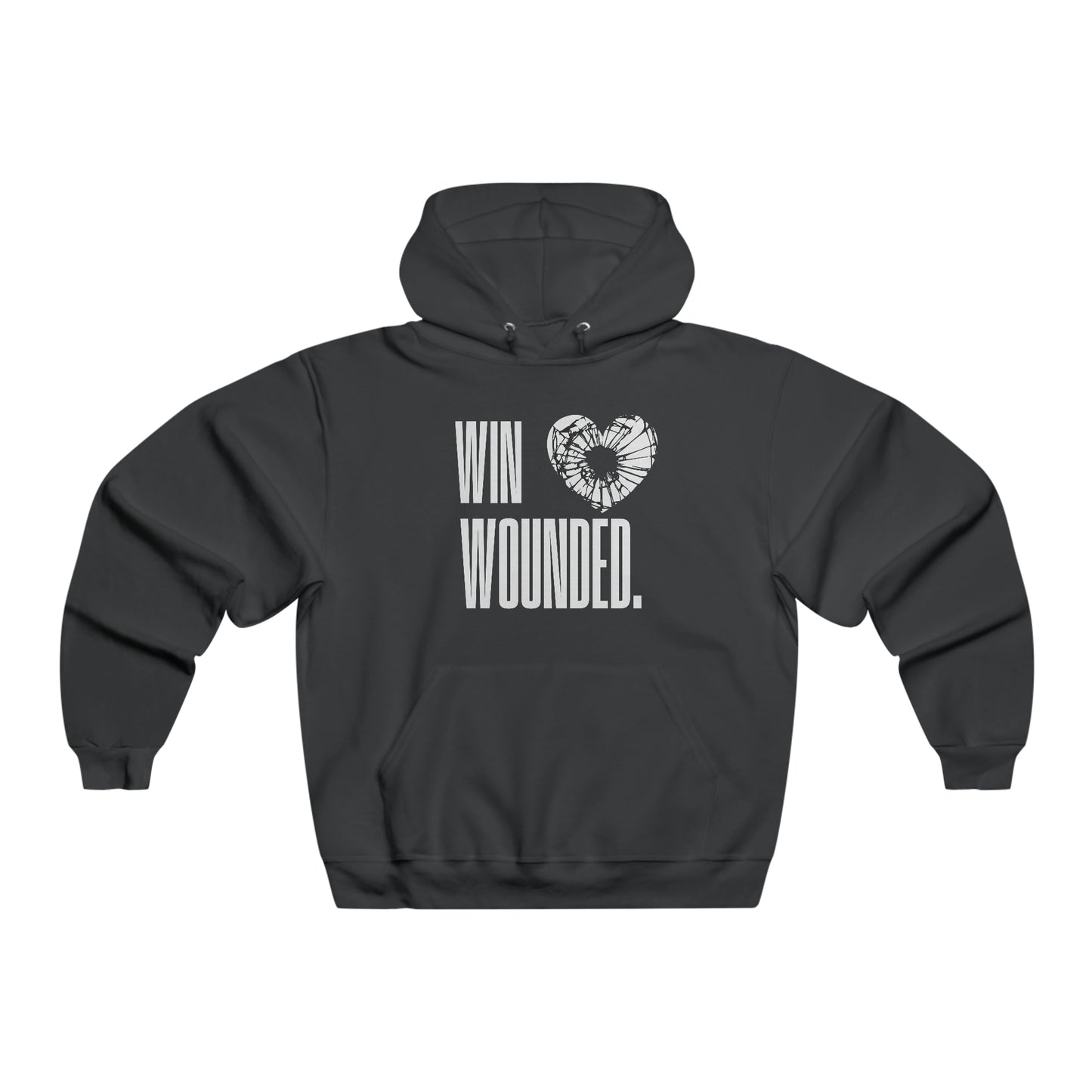 "Win Wounded." NUBLEND® Hooded Sweatshirt