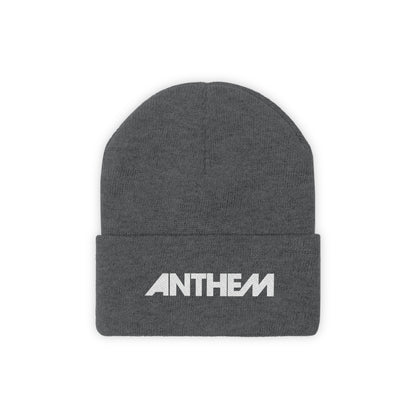 Anthem Embroidered Knit Beanie